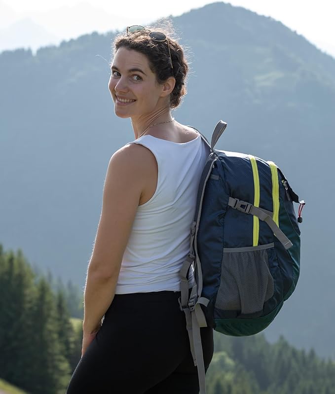 WATERFLY Lightweight Packable Hiking Backpack: 30L Foldable Travel Daypack - Image 8