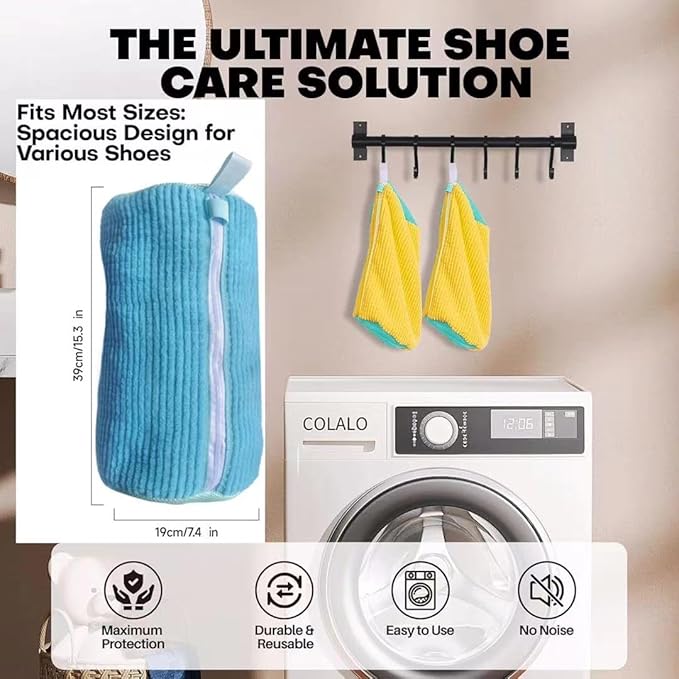 Shoe Laundry Bags for Washing Machine, Laundry Shoe Bag for Washer and Dryer - Image 4