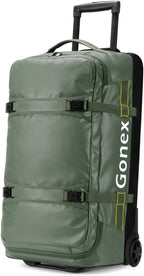 Gonex Rolling Duffle Bag with Wheels, 70L Water Repellent Wheeled Travel Duffel by Gonex