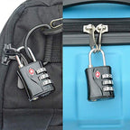 Luggage Lock TSA Approved (Black, 1P)