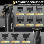 KEMEI Hair Clippers for Men Professional, Barber Clippers and Trimmers Set, Foil Shaver for Men,Cordless Hair Clippers and Barber Kit, Hair Cutting Kit, KM-2293Black, KM-PG2290D, KM-T95