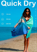 6 Pack Microfiber Lightweight Beach Towel Sand Free Quick Dry Absorbent Thin - Image 5