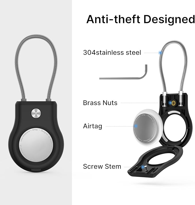Air tag Holder, Air tag Keychain - Image 4