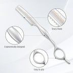 Stainless Steel Hair Thinning Styling Razors for Cutting Hair, Hair Texturizing Cutting Razor for Salon and Home,10 PCS Sharp Blades Included