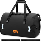 Waterproof Duffel Bag, 30L Roll-top Motorcycle Dry Bag by OCKLILY