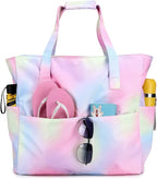 Beach Pool Bags Tote for Women Ladies Large Gym Tote Carry On Bag by BLUBOON