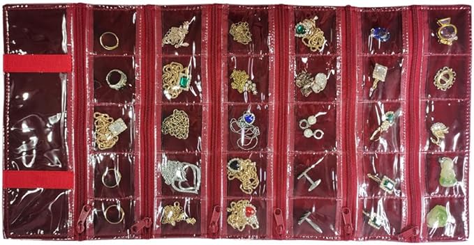 Travel Jewelry Roll Bag Portable Organizer Pouch - Image 7