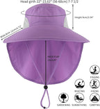 Home Prefer Outdoor UPF50+ Sun Hat Wide Brim Mesh Fishing Hat - Image 2