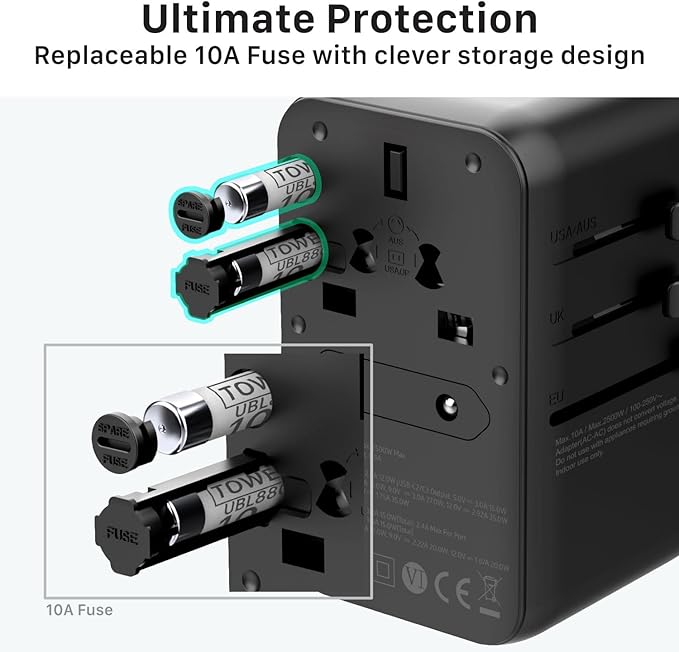 Fosmon Universal Travel Adapter Worldwide - Image 9