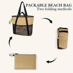 Beach Bag with Zipper - Image 4