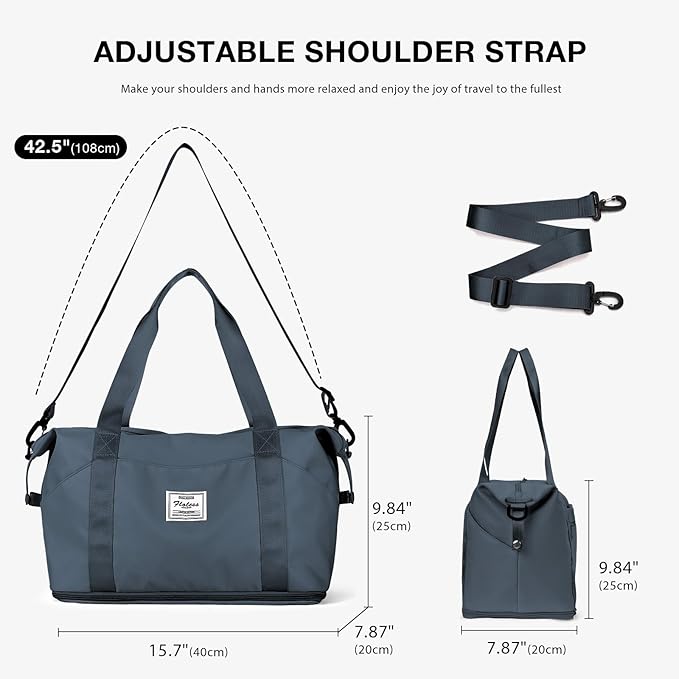 Travel Duffel Bag, Sports Tote Gym Bag, Shoulder Weekender Overnight Bag - Image 6