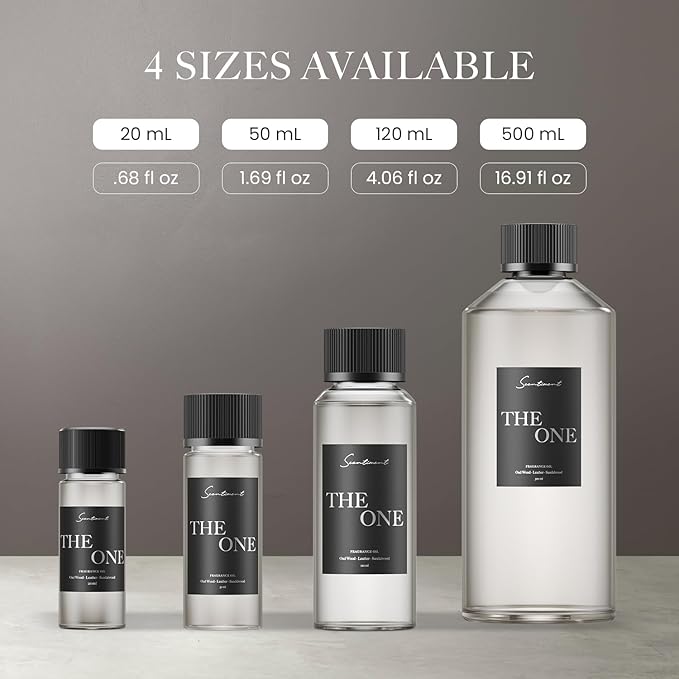 Scentiment Diffuser Oil - The One | Inspired by Luxury Five Star Hotel Lobby Scent | Aromatherapy Fragrance Oil | Notes of Cardamom, Leather, Lemon with Cinnamon & Sandalwood (50ml)