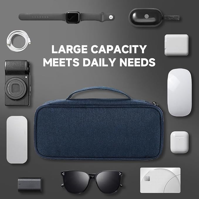 Teskyer Electronics Organizer Travel Case, Waterproof Portable Tech Accessories - Image 6