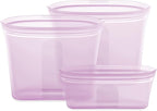 Zip Top Reusable Food Storage Bags | 3 Bag Set - Image 2