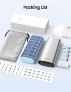 Vaydeer 7 Day Weekly Pill Organizer 2 Times a Day, Metal Am Pm Travel Pill Case - Image 7