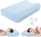 AM AEROMAX 32" King Size Contour Memory Foam Pillow, Cervical Pillow by AMAEROMAX
