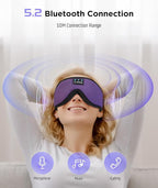 LC-dolida Sleep Headphones, Sleep Mask Bluetooth Wireless Music Eye Mask - Image 4