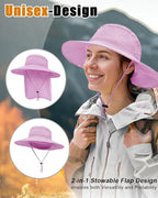 Outdoor Sun Hats with Stowable Neck Flap - Image 3