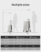 Luggage Sets 2 Piece, Carry On Luggage Airline Approved, Large Checked Trunk - Image 9