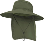 Outdoor Sun Hats with Stowable Neck Flap by Ruqizhi