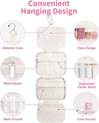 Narwey Hanging Toiletry Bag for Women Travel Makeup Bag Organizer Toiletries - Image 4