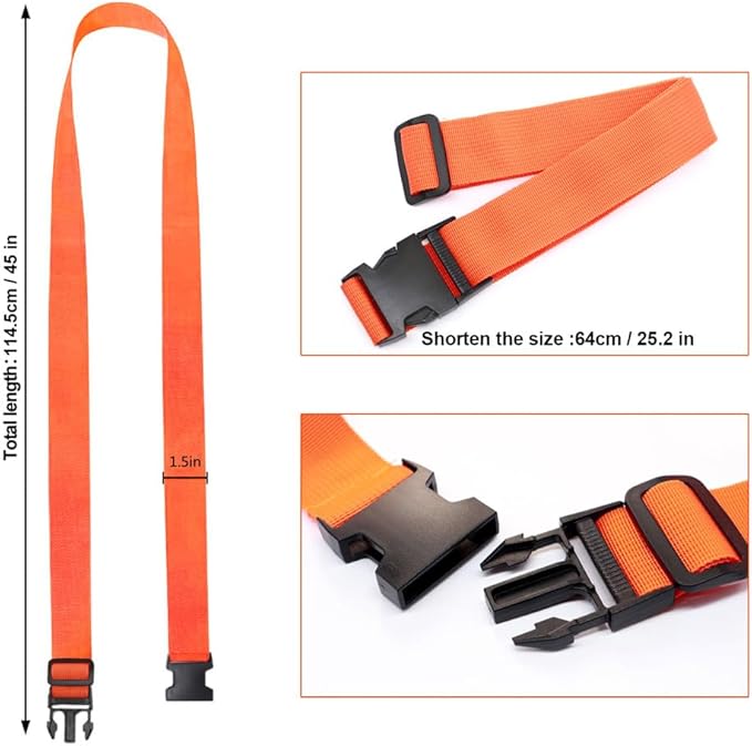 4Pack Luggage Straps Add Bag Straps to Connect Two Suitcases, Adjustable - Image 3
