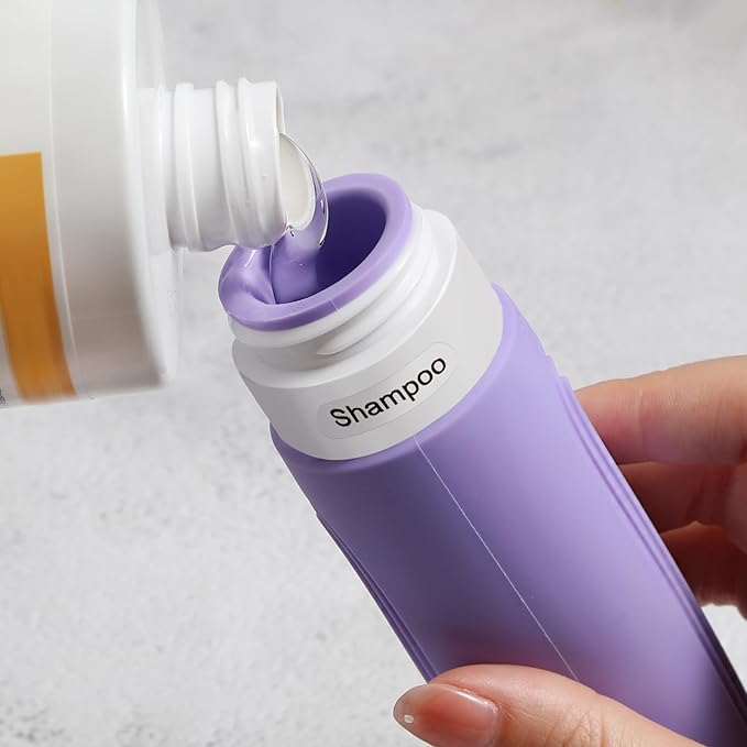 Travel Bottles for Toiletries, 5 Pack TSA Approved Travel Size Containers - Image 3