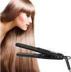 LOVANI Mini Flat Iron Travel Size Nano Titanium Dual Voltage Portable Hair for Worldwide Use 0.5 Inch Straightener with Professional Heat Resistant Travelling Bag