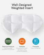 Sivio Weighted Eye Mask for Women & Men, Heatable and Freezable Weighted Eye - Image 5