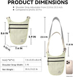 Crossbody Money Belt for Travel Women & Men Hidden, Travel Wallet Pouch - Image 6