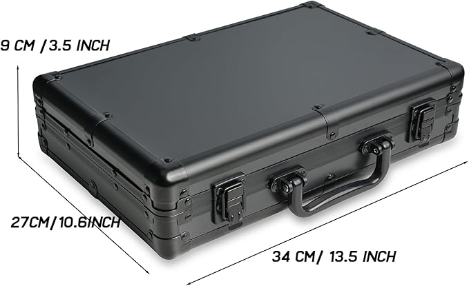 15 slots Watch organizer Case, Aluminum watch storage box, hard watch travel box - Image 7