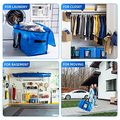 4 Pack Blue Extra Large Moving Bags (Blue / 4 Large)