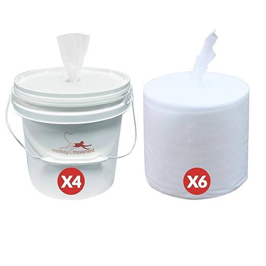 Dry Wipe Kit: 7200 Wipes: Make Your Own Wet Wipes Using Your Preferred Cleaning by MonkeyMovement