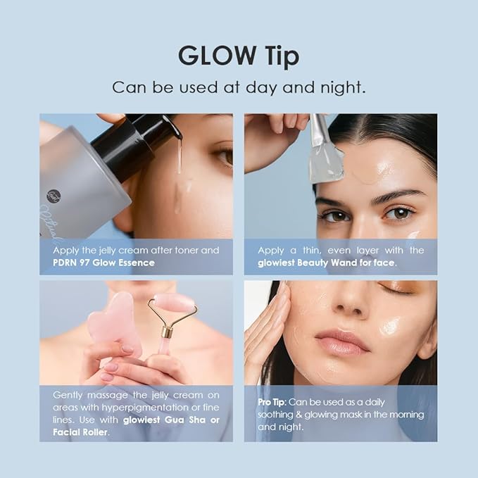 glowiest Daily Rituals PDRN + Collagen Glow Jelly Cream I Salmon PDRN I Korean Skincare I K-Beauty I Salmon DNA I Lightweight Moisturizing Non-Greasy Hydrating Gel Cream
