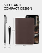 ALLIVE Passport Holder for Travel Women Men, Genuine Leather Passport Cover - Image 6