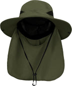 PFFY Sun Bucket Hats for Men Women 3” Wide Brim UPF 50+ Fishing & Beach Hat by PFFY