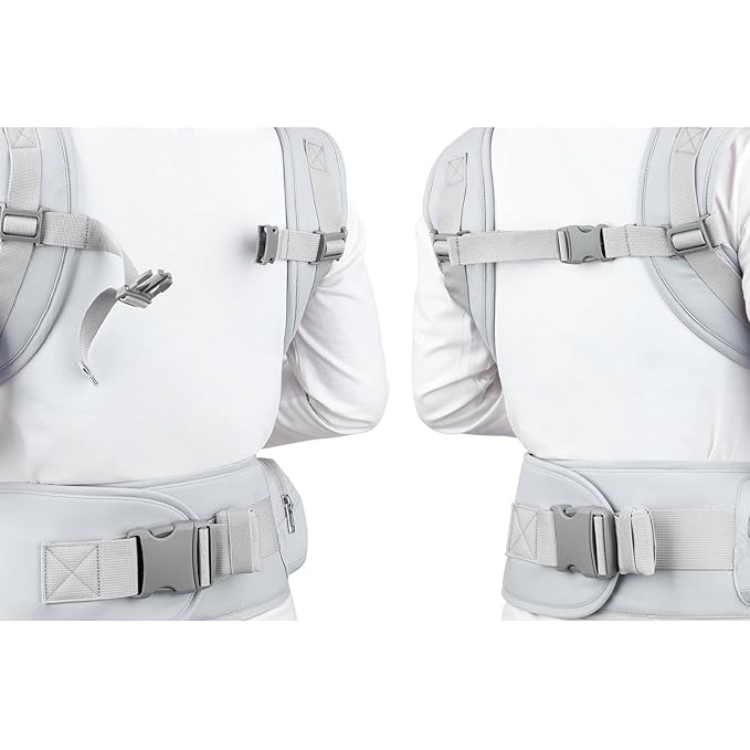 Bebamour Baby Carrier with Hip Seat, All-Position Breathable Mesh Hip Seat & - Image 6