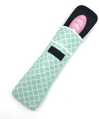 Wanty Hair Straighteners Case with Fastener - Neoprene Curling Iron Holder Flat Iron Curling Wand Travel Cover Case Bag PouchShield Curling Iron Cover - Flat Iron Travel Pouch (Green)