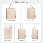 BAGAIL 6 Set Ultralight Compression Packing Cubes Packing Organizer - Image 2