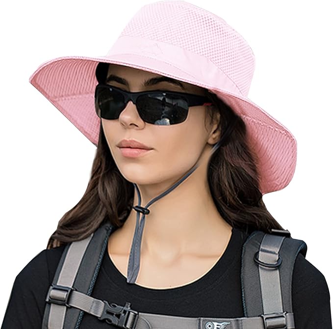 Sun Hats for Men Women Fishing Hat UPF 50+ Breathable Wide Brim Summer UV by Rosoz