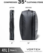 Black Voyage Reusable Vacuum Compression Travel Bag - Image 5