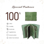Genuine Leather Nomad Organizer Travel Wallet | Women's Wallet Clutch Passport - Image 4
