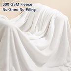PHF Ultra Soft Fleece Blanket King Size, No Shed No Pilling Luxury Plush Cozy - Image 3
