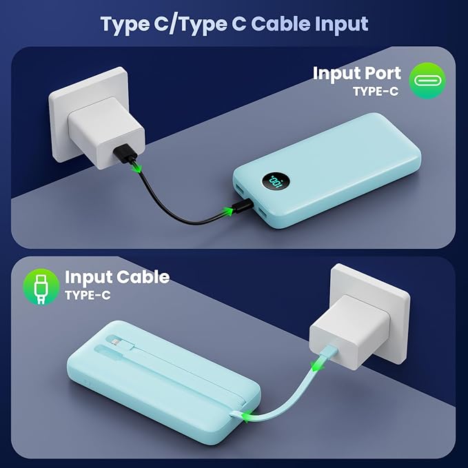 Portable Charger 40, 800mAh Power Bank, 25W PD QC 4.0 Fast Charging Portable - Image 6