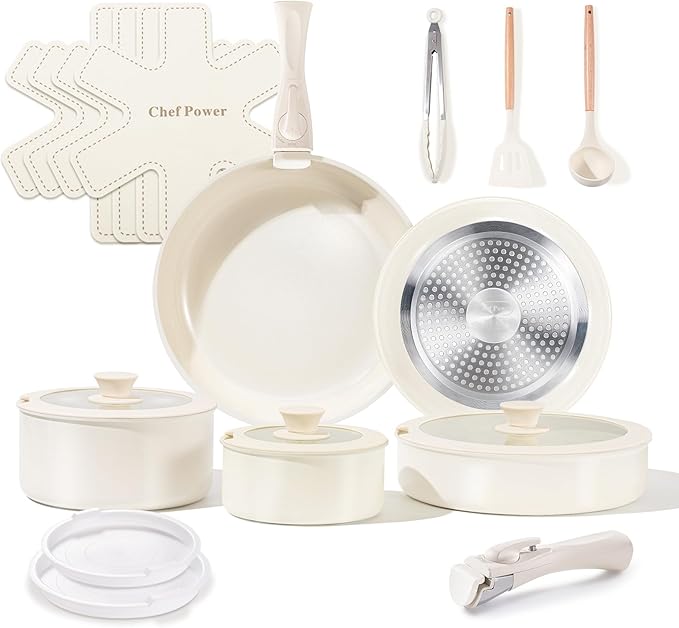 Chef Power Ceramic Cookware Set Non Toxic by ChefPower