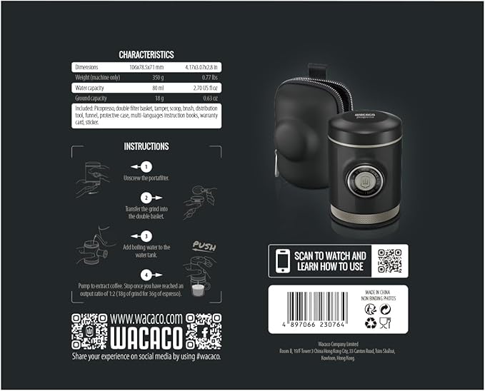 WACACO Picopresso Portable Espresso Maker Bundled - Image 12