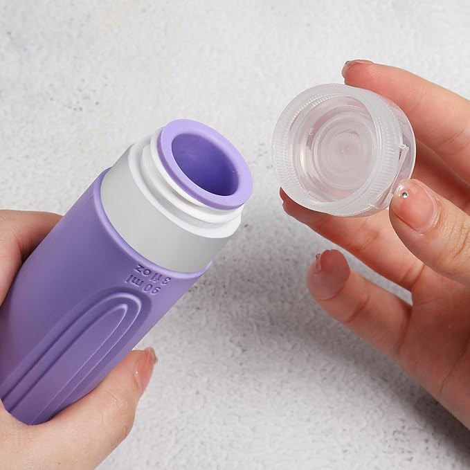 Travel Bottles for Toiletries, 5 Pack TSA Approved Travel Size Containers - Image 2