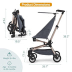 Jojoka Lightweight Stroller for Airplane, Compact Strollers for Travel - Image 5