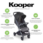 Joovy Kooper Lightweight Baby Stroller Featuring Removable, Swing-Open Tray - Image 4