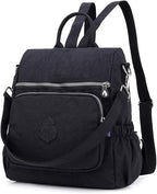 MINTEGRA Women Shoulder Backpack Multi-Pocket Nylon Purse Large Capacity - Image 2